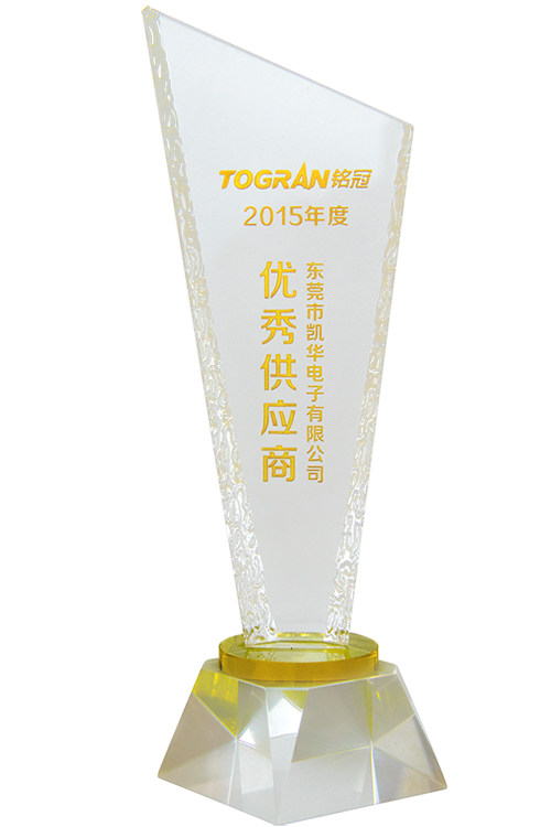 Outstanding Supplier Award in 2015 Outstanding Supplier Award in 2015